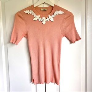 Fendi Pink Ribbed Knit